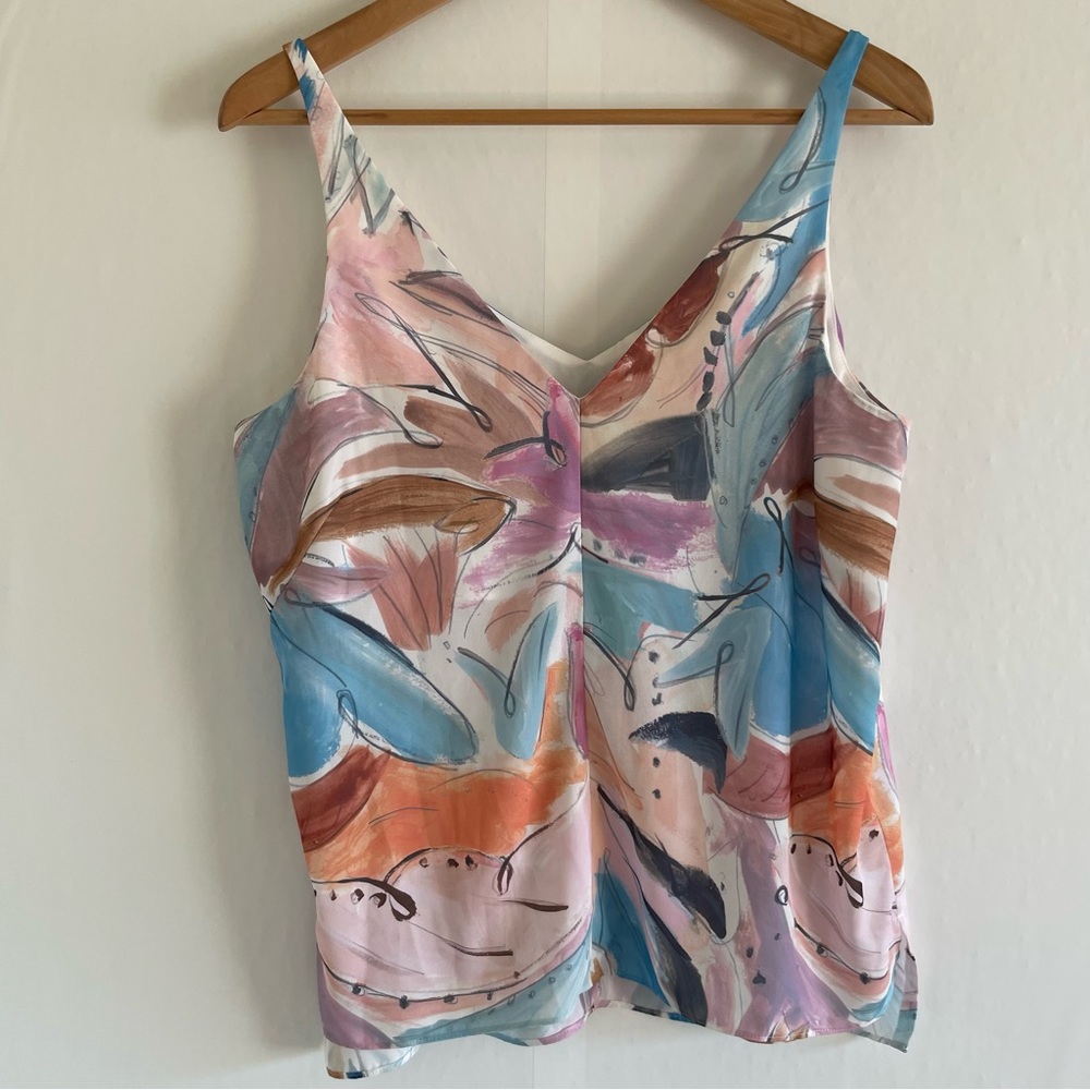 Ted Baker London Long Line Printed Cami Tank Top Size 2
